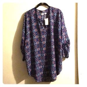 NWT. Multi color Tunic